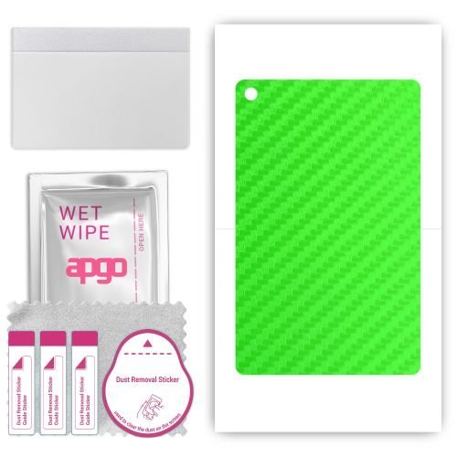 folia naklejka skórka strukturalna na TYŁ do Blackview Oscal Pad 10 - Carbon Zielony - apgo SKINS