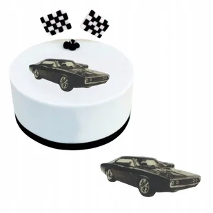 Figurki cukrowe ozdoby dekoracja na tort figurka samochód auto urodziny - Dodatki do ciast w proszku - miniaturka - grafika 1