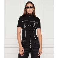 Swetry damskie - Patrizia Pepe Półgolf Slim Fit - miniaturka - grafika 1