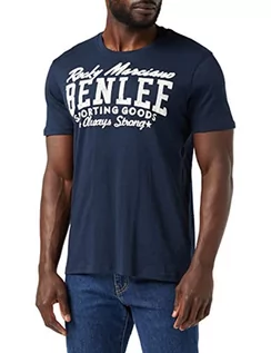 Koszulki męskie - BENLEE Rocky Marciano Logo benlee Rocky Marciano męska koszulka T-shirt Men Regular Fit retro, niebieski, L 4250818884996 - grafika 1