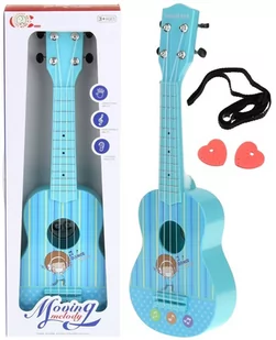 Urwiskowo, gitara ukulele dla dzieci kostka do gry niebieskie - Instrumenty muzyczne dla dzieci - miniaturka - grafika 1