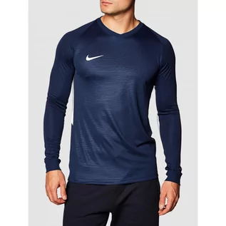 Koszulki sportowe męskie - Koszulka Treningowa Nike Męska z Długim Rękawem Granatowa 894248-411 - grafika 1