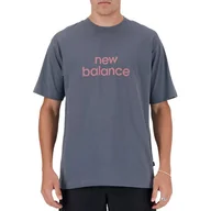 Koszulki sportowe męskie - Koszulka New Balance MT41582GT - szara - miniaturka - grafika 1