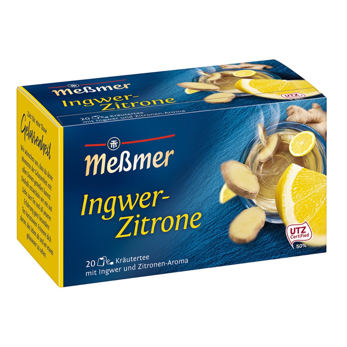 Herbata Ziołowa Messmer Imbir Cytryna 20 torebek 40g