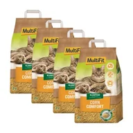 Żwirek dla kotów - MultiFit Żwirek zbrylający Corn Comfort 4x7 l - miniaturka - grafika 1