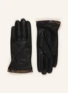 Rękawiczki - Barbour Skórzane Rękawiczki Tartan schwarz - miniaturka - grafika 1