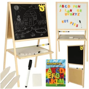 Tablica kredowa magnetyczna liczydło 37 x 48 x 90 cm - Tablice dla dzieci - miniaturka - grafika 1