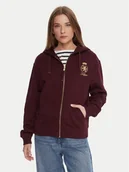 Bluzy damskie - Tommy Hilfiger Bluza WW0WW46126 Bordowy Regular Fit - miniaturka - grafika 1