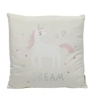 Kołdry i poduszki dla dzieci - Poduszka dekoracyjna z jednorożcem, 40 x 40 cm - miniaturka - grafika 1