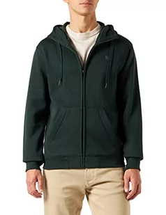 G-STAR RAW Męska bluza z kapturem Premium Core Hooded Zip Sweatshirt, zielona (laub C235-4287), S - Bluzy męskie - miniaturka - grafika 1