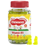 Witaminy i minerały - Chewwies Witamina D3 dla dzieci, cytryna, 30 żelków - miniaturka - grafika 1
