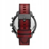 Akcesoria do zegarków - Pasek DIESEL DZ4594 czerwony skórzany 22 mm - miniaturka - grafika 1