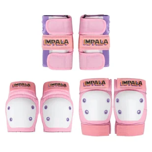 Zestaw ochraniaczy Impala Kids Protective Pack Różowy - Ochraniacze - miniaturka - grafika 1