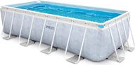 Baseny ogrodowe - INTEX 26780GN - Prism Frame Pool - Chevron (400x200x100cm) basen naziemny basen ogrodowy - miniaturka - grafika 1