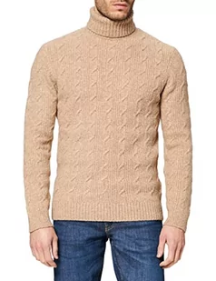 Seidensticker Męska kurtka z dzianiny - Shaped - lekko taliowana - długi rękaw, beżowy (Beige 22), M - Kurtki męskie - miniaturka - grafika 1