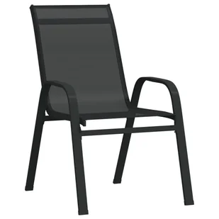 3-częściowy zestaw mebli bistro do ogrodu, czarny - Meble ogrodowe - miniaturka - grafika 6