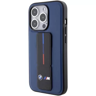 BMW BMHCP15LGSPBIV iPhone 15 Pro 6.1" granatowy/navy hardcase M Grip Stand Bicolor - Etui i futerały do telefonów - miniaturka - grafika 3