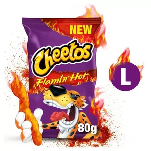 Cheetos Crunchos Flamin' Hot Chrupki kukurydziane 80 g - Chrupki - miniaturka - grafika 1
