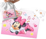 Puzzle - PUZZLE - MYSZKA MINNIE WZORY Z BAJEK PREZENT DLA DZIECI 192el + WORECZEK - miniaturka - grafika 1