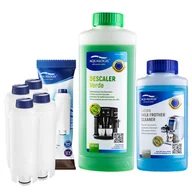 Akcesoria i części do ekspresów do kawy - Zestaw Delonghi - AL-S002 4szt, Odkamieniacz Aqualogis Verde 500ml, Płyn Czyszczący System Mleczny Latteo 250ml - miniaturka - grafika 1