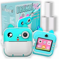 Aparaty natychmiastowe - MINI DRUKARKA DRUKUŚ APARAT FOTOGRAFICZNY NATYCHMIASTOWY TERMICZNA 3 ROLKI - miniaturka - grafika 1