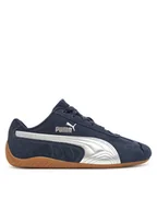 Buty dla dziewczynek - Puma Sneakersy Speedcat Metallic Jr 404113 02 Granatowy - miniaturka - grafika 1