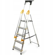Drabiny - Kadax Drabina Profesjonalna Z Poręczami 5 Stopni - miniaturka - grafika 1