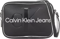 Torebki damskie - Calvin Klein Damska rzeźbiona kamera BAG18 Mono Crossover, czarna/metaliczna logo, Czarne/metaliczne logo, Rozmiar Uniwersalny - miniaturka - grafika 1