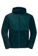 Kurtki męskie - Jack Wolfskin Męska kurtka polarowa z kapturem Rockslicht Jkt M - miniaturka - grafika 1