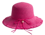 Czapki damskie - Kapelusz Damski Młodzieżowy Plażowy Słomkowy Na Lato Retro Vintage Lekki - miniaturka - grafika 1