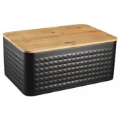 Chlebaki - Chlebak Stalowy Z Deską Bambusową Kinghoff Kh-1713 - miniaturka - grafika 1