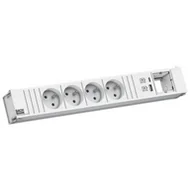 Gniazdka elektryczne - BACHMANN CONI 4xUTE 1xUSB A/C 22W 1xCM 0.2m GST18 RAL9010 - miniaturka - grafika 1