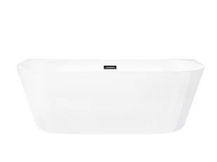 Wanna przyścienna wolnostojąca Corsan E029 Mono 170 cm z wykończeniem czarnym - Wanny - miniaturka - grafika 1