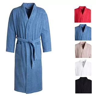 Szlafroki męskie - Egeria egeria Topaz unisex Kimono płaszcz kąpielowy w kształt dla kobiet i mężczyzn, x-large 011008 - grafika 1