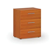 Szafki biurowe - Komoda biurowa do biurka PRIMO WOOD, 740 x 600 x 420 mm, wiśnia - miniaturka - grafika 1