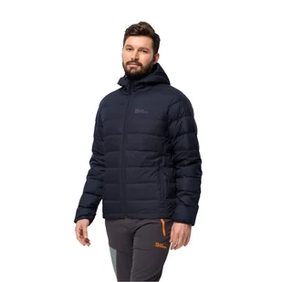 Męska kurtka puchowa Jack Wolfskin ATHER DOWN HOODY M night blue - M - Kurtki męskie - miniaturka - grafika 1