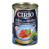 Koncentraty warzywne, przeciery - Cirio - Pomidory w kawakach z bazylią - miniaturka - grafika 1