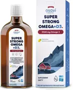 Witaminy i minerały - Osavi - Super Strong Omega + D3, 3500mg Omega 3, Cytryna, Płyn, 250 ml - miniaturka - grafika 1