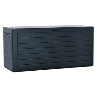 Prosperplast Skrzynia Ogrodowa WoodeBox 280L antracytowy MBWL280-S433 - Skrzynie ogrodowe - miniaturka - grafika 1