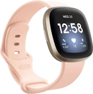 Akcesoria do smartwatchy - Opaska / Pasek Braders do Fitbit Versa 4 / Fitbit Versa 3 pudrowy róż - miniaturka - grafika 1