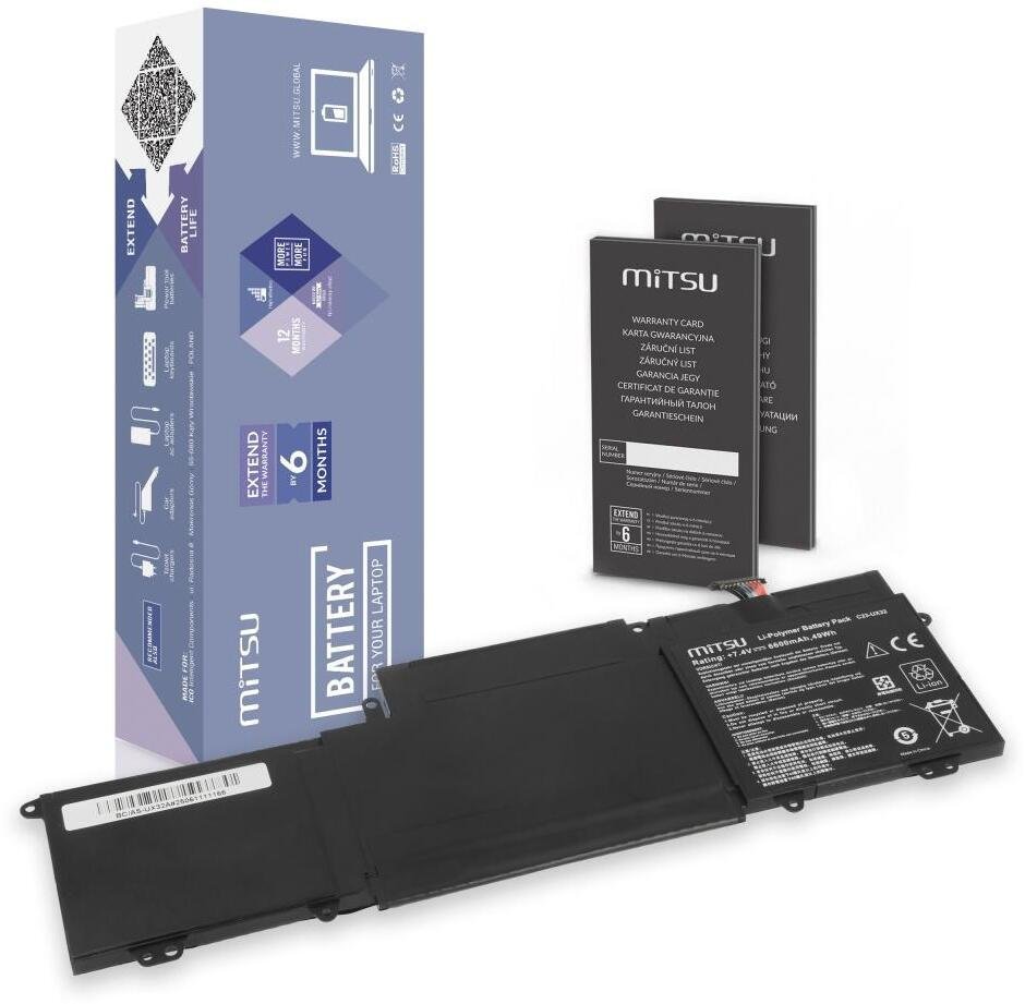 Bateria Mitsu do Asus ZenBook UX32A, UX32LA, UX32VD