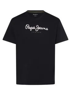 Pepe Jeans Koszulka męska - Eggo N Mężczyźni Bawełna niebieski nadruk, S - Koszulki męskie - miniaturka - grafika 1