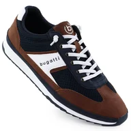 Półbuty męskie - Półbuty sportowe męskie casual granatowe Bugatti RR153131 - miniaturka - grafika 1