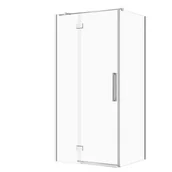 Kabiny prysznicowe - Kabina prysznicowa Cersanit Crea 100x90x200 prostokątna lewa chrom transparentne S601-294 - miniaturka - grafika 1