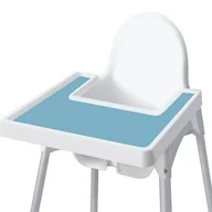 Krzesełka do karmienia - MATA SILIKONOWA DO KRZESEŁKA IKEA ANTILOP PODKŁADKA NA TACKĘ STOLIK BŁĘKIT - miniaturka - grafika 1