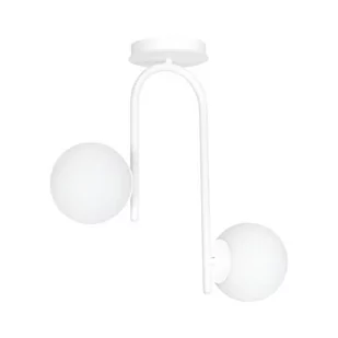 Emibig Kalf lampa wisząca 2-punktowa biała 1031/2 - Lampy sufitowe - miniaturka - grafika 1