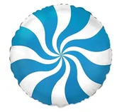 Balony i akcesoria - GoDAN Balon foliowy 18" FX Lizak, niebieski BFOL/5561-5 - miniaturka - grafika 1