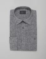 Koszule męskie - koszula lentini 00390 długi rękaw granatowy slim fit - miniaturka - grafika 1