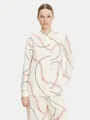 Koszule damskie - Tommy Hilfiger Koszula WW0WW44045 Écru Relaxed Fit - miniaturka - grafika 1