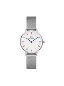 Zegarki męskie - Daniel Wellington Zegarek Petite Roman Numerals Sterling DW00100684 Srebrny - miniaturka - grafika 1